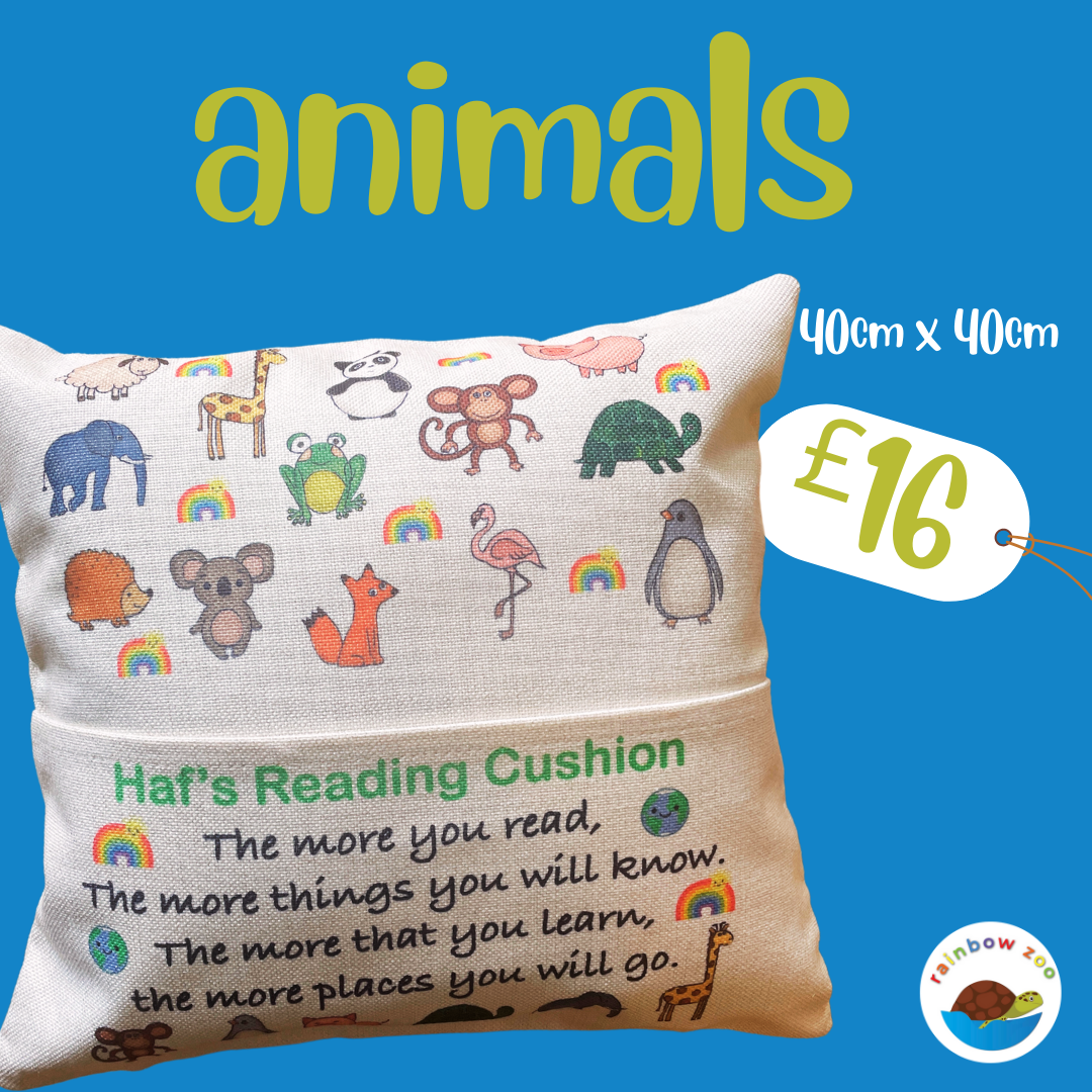Animals Reading Cushion