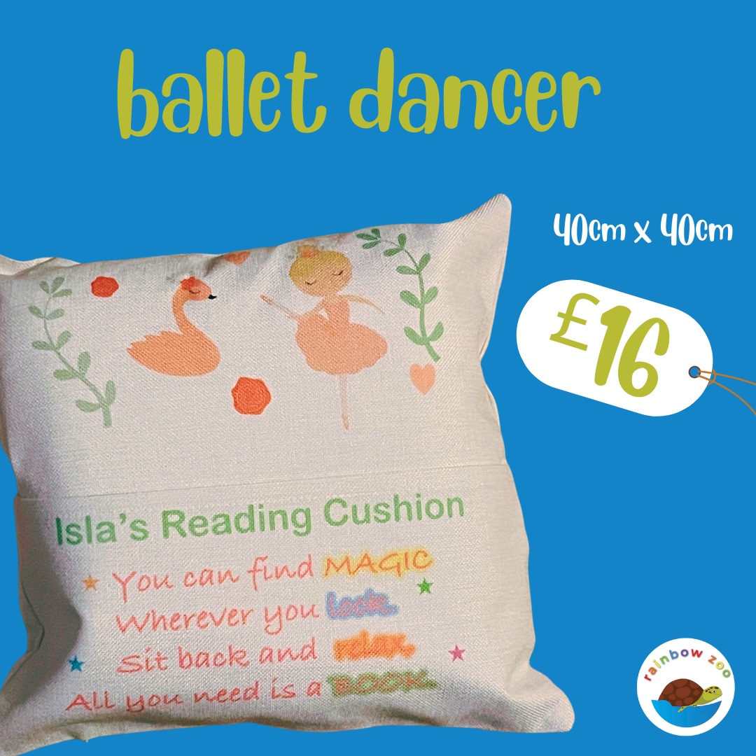 Ballet Dancer Reading Cushion