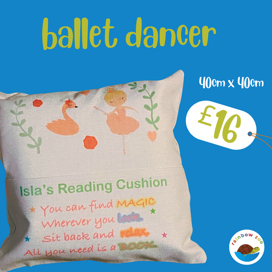 Ballet Dancer Reading Cushion