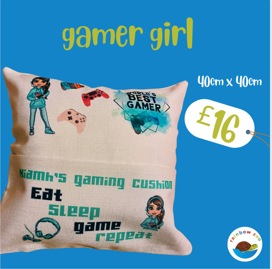 Gamer Girl Cushion