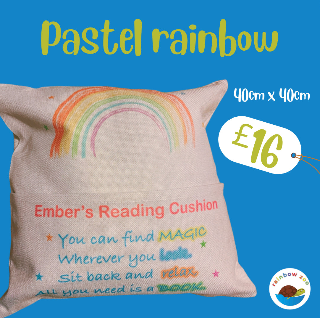 Pastel Rainbow Reading Cushion