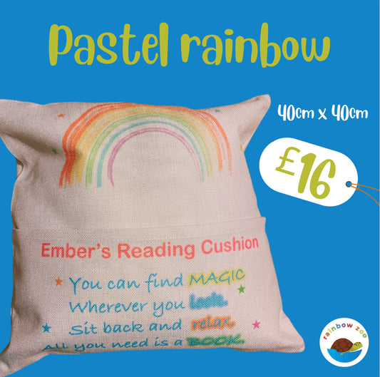 Pastel Rainbow Reading Cushion
