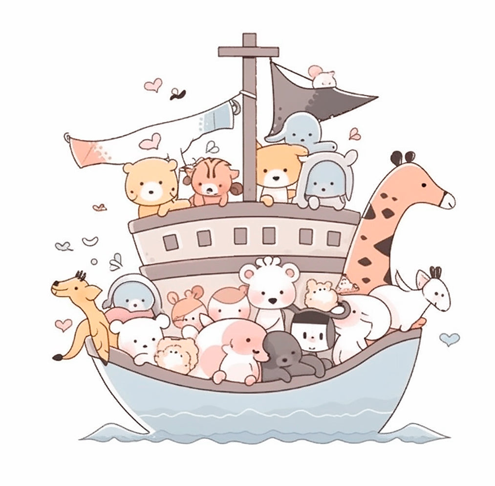 Noah's Ark cushion