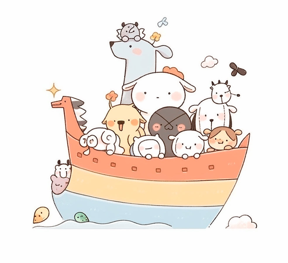 Noah's Ark baby keepsake tin