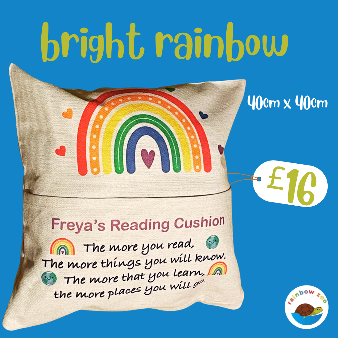 Bright Rainbow Reading Cushion