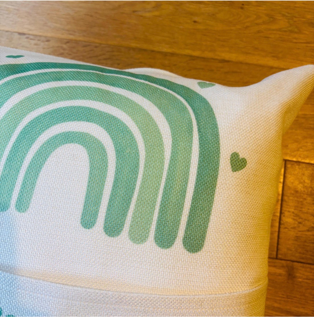 Green Rainbow Reading Cushion