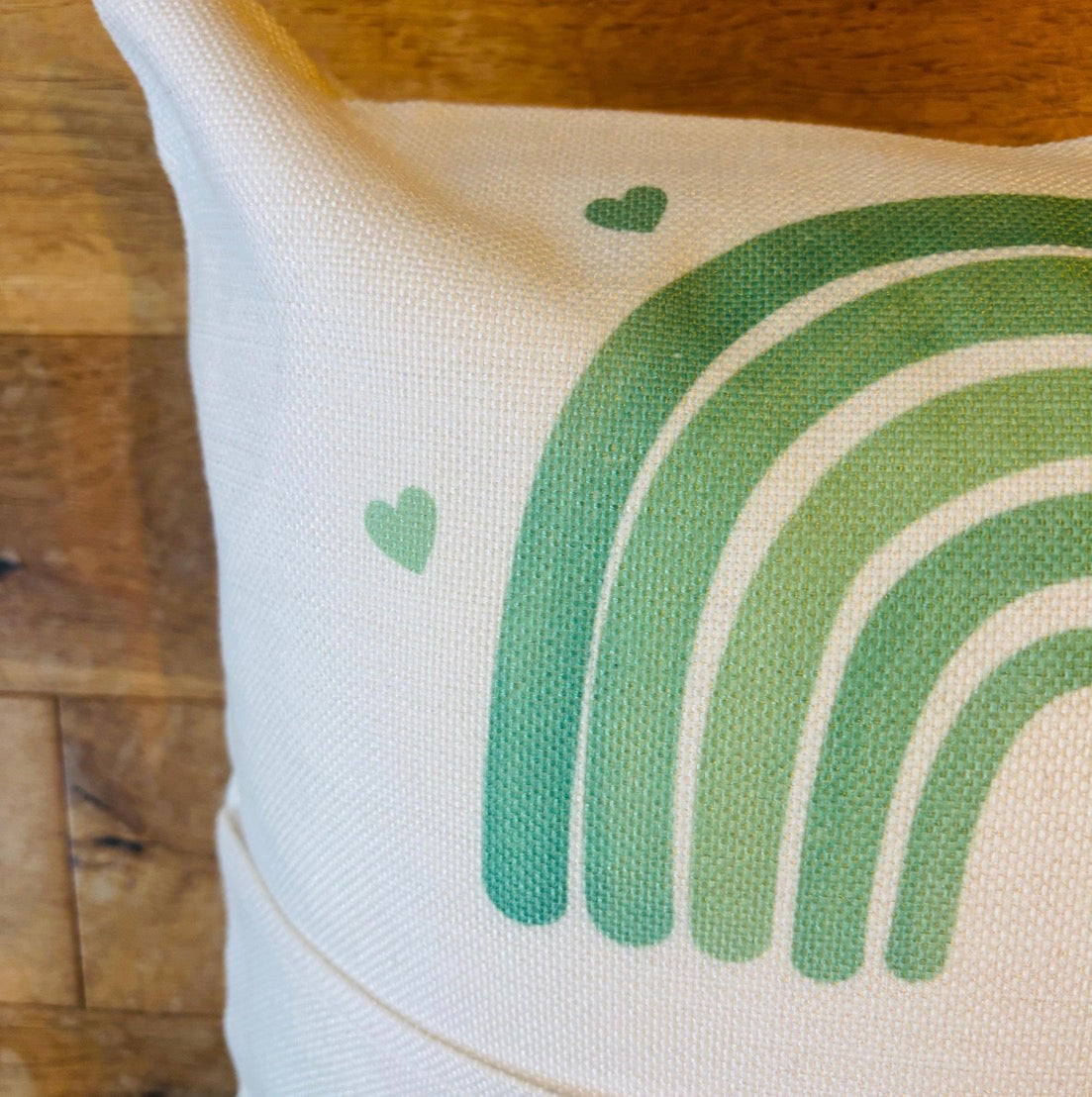 Green Rainbow Reading Cushion