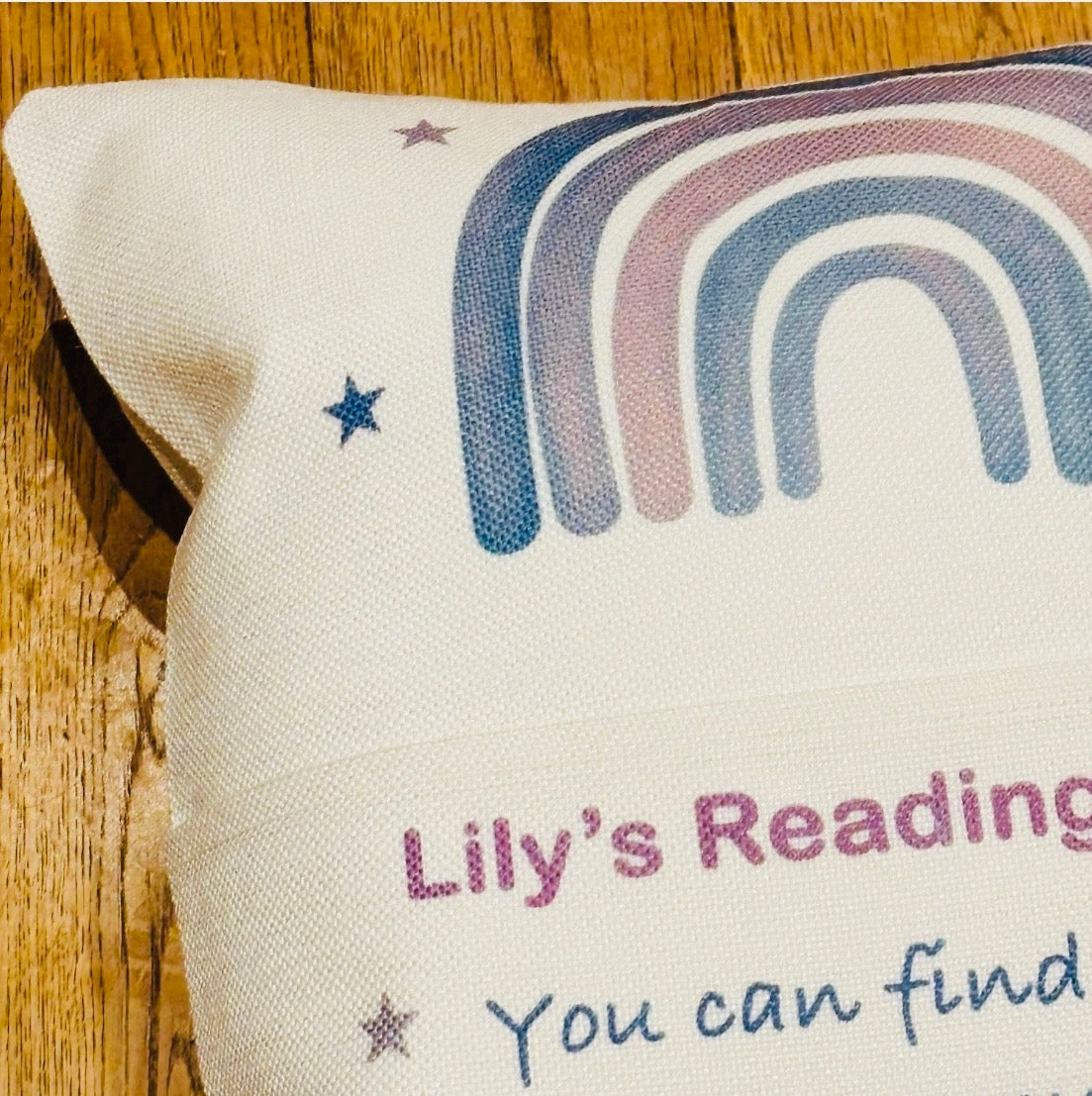 Purple Rainbow Reading Cushion