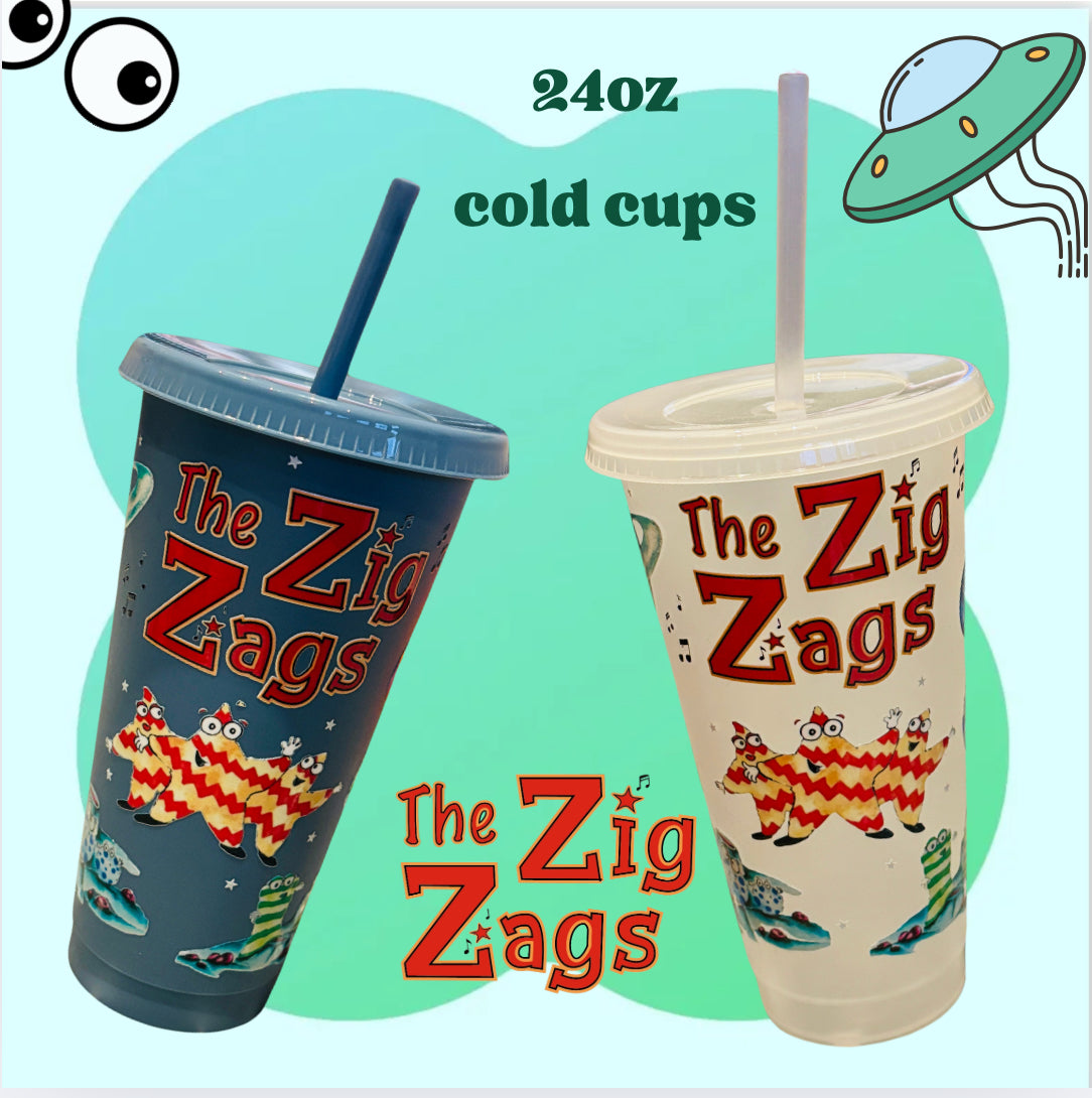'The Zig Zags' Cold Cup 24oz