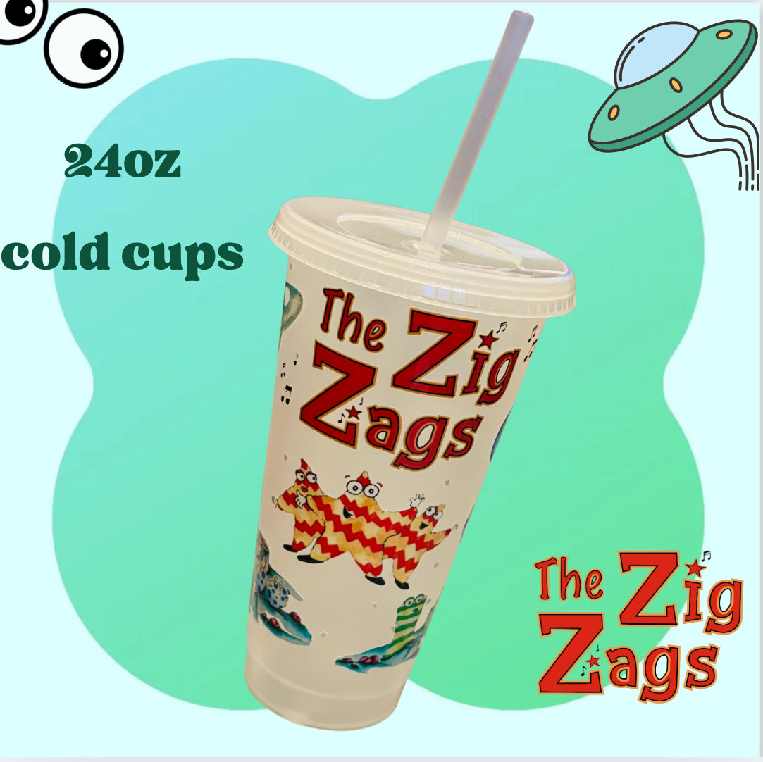 'The Zig Zags' Cold Cup 24oz