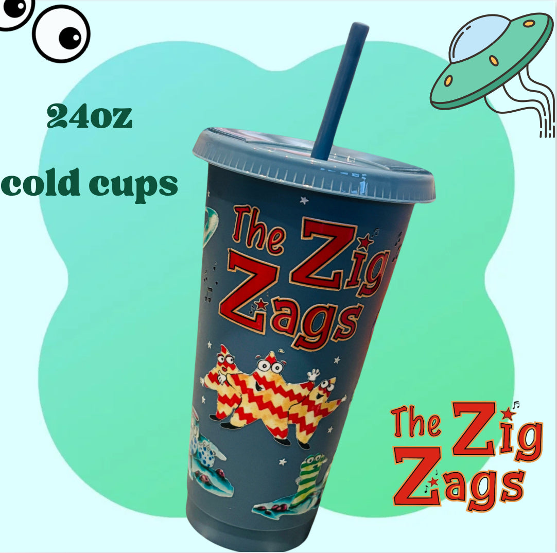 'The Zig Zags' Cold Cup 24oz